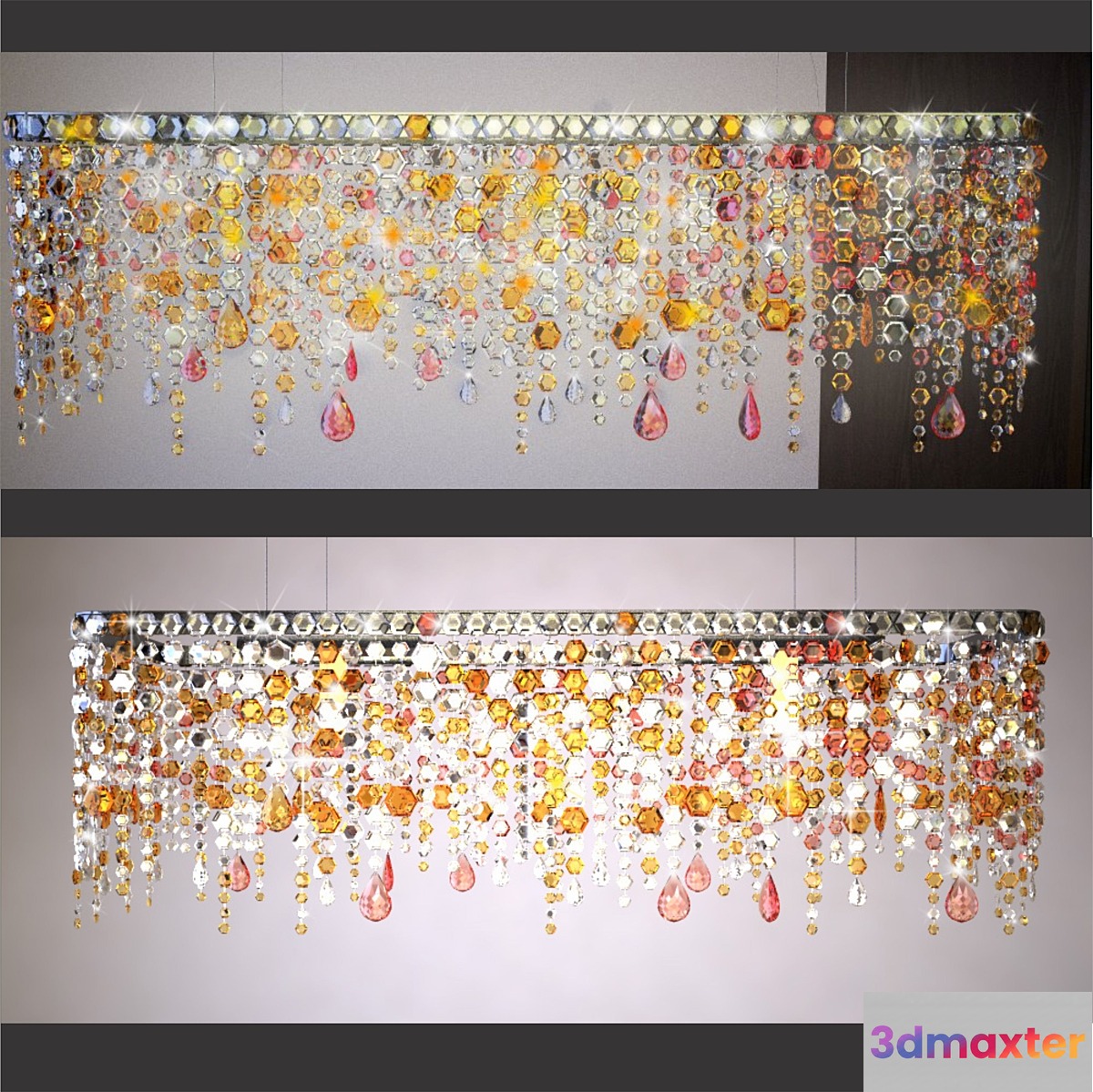Crystal chandelier 3D Max
