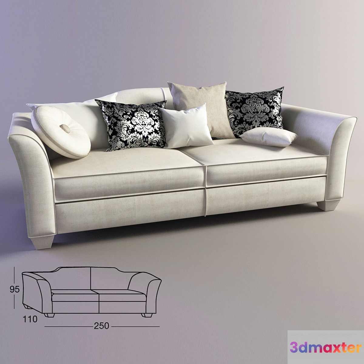Sofa DOLFI Daniel 3D Max