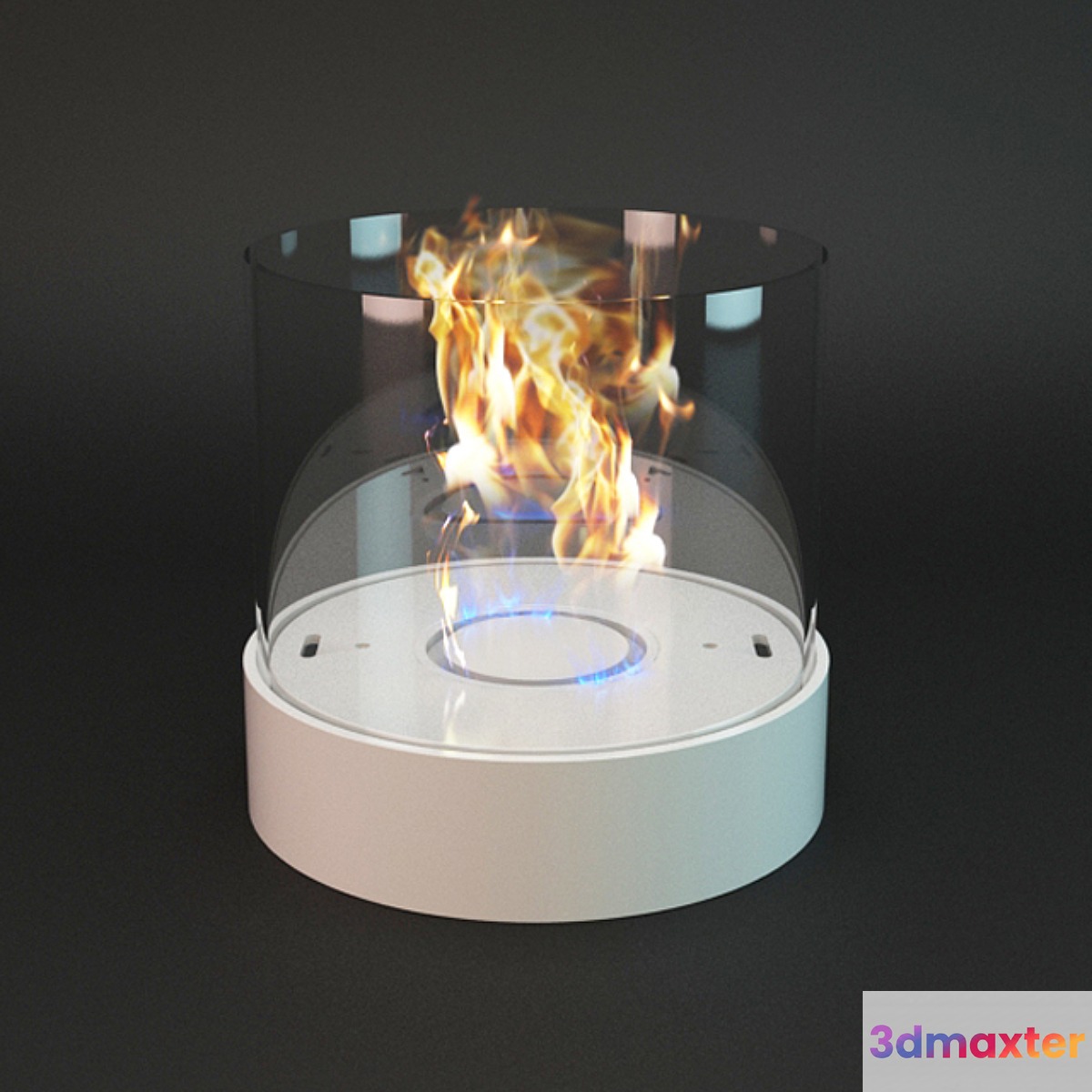 Ceramic Bio Fireplace 3D Max
