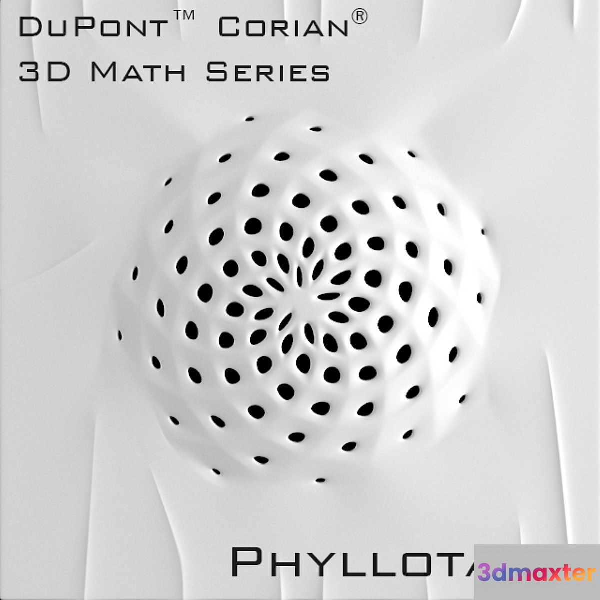 3D Panel Corian Phyllotaxis 3D Max