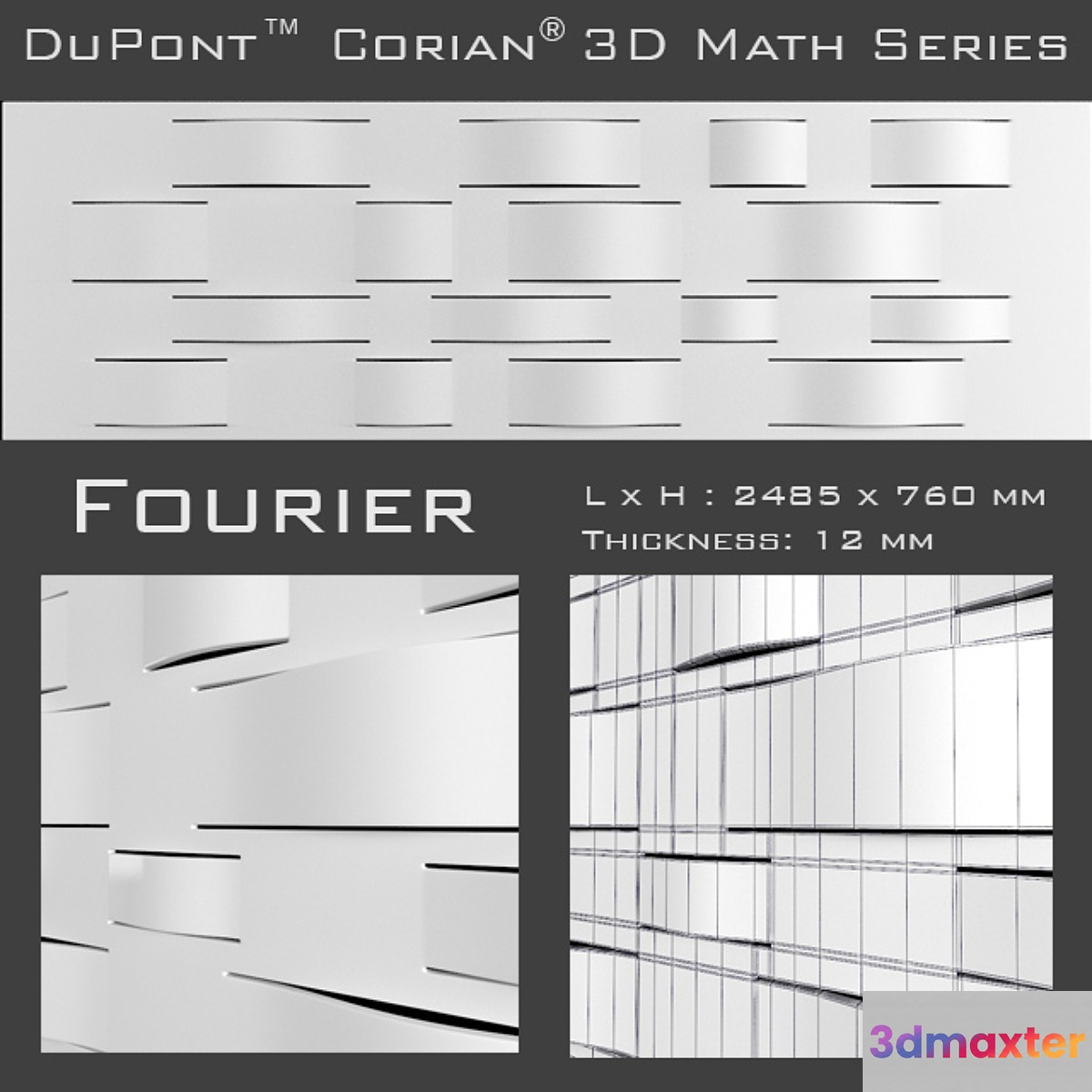 3D Panel Corian Fourier
