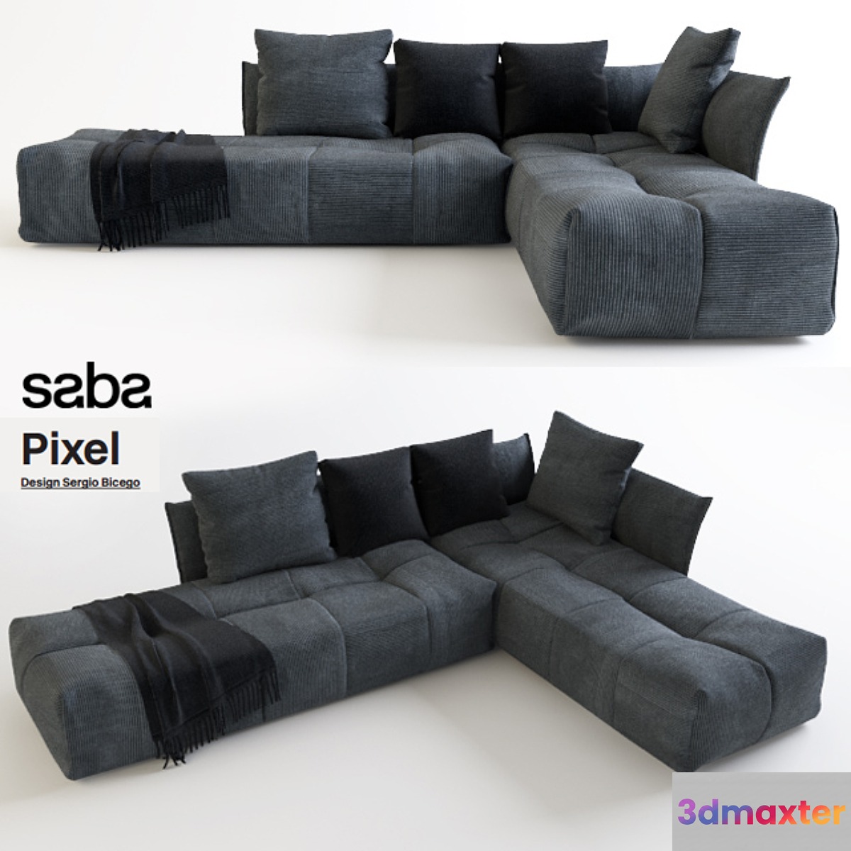 Corner sofa Saba Pixel 3D Max