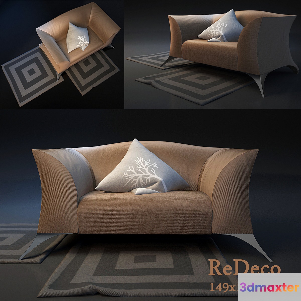 Armchair ReDeco 3D Max