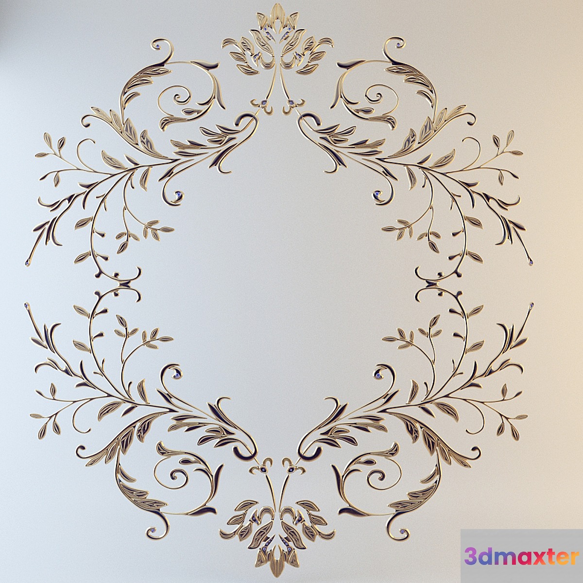 Decor elements with sapphires