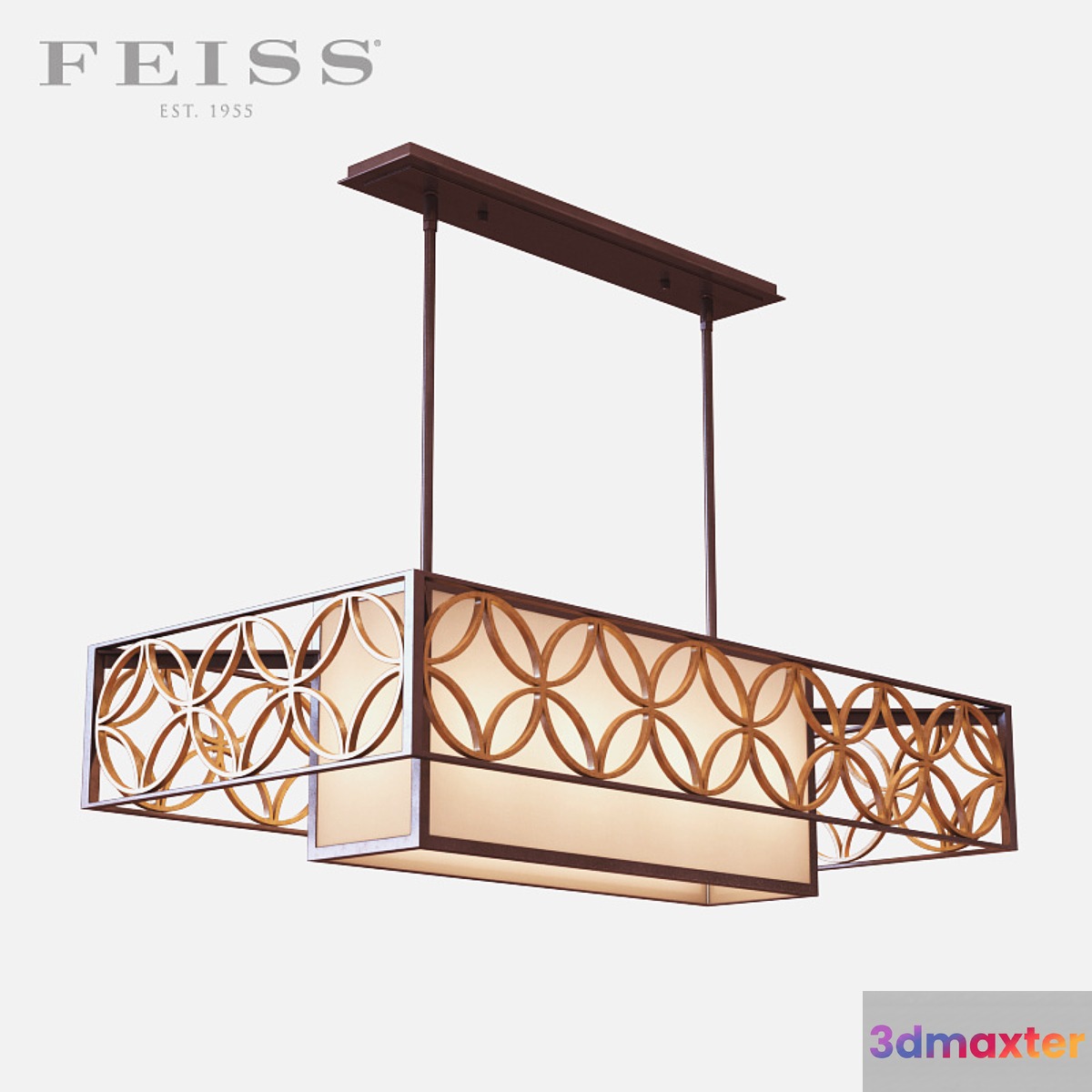 Feiss - Remy 4 Light Island Chandelier 3D Max