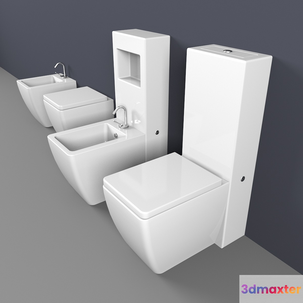 Outdoor toilet and bidet Kerasan Ego 3D Max