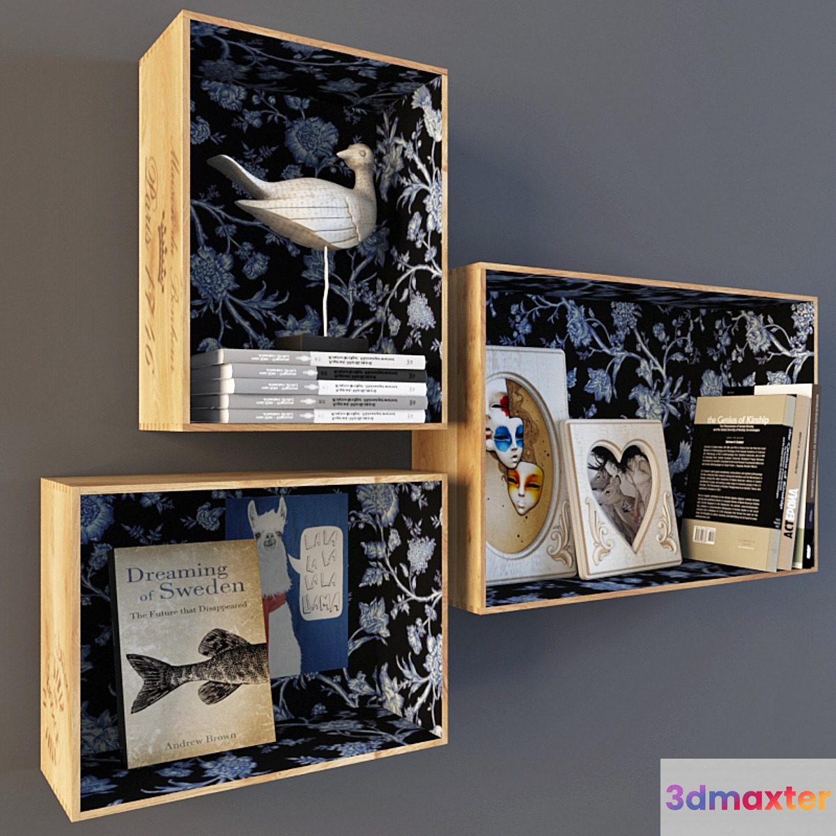 Shelves of boxes