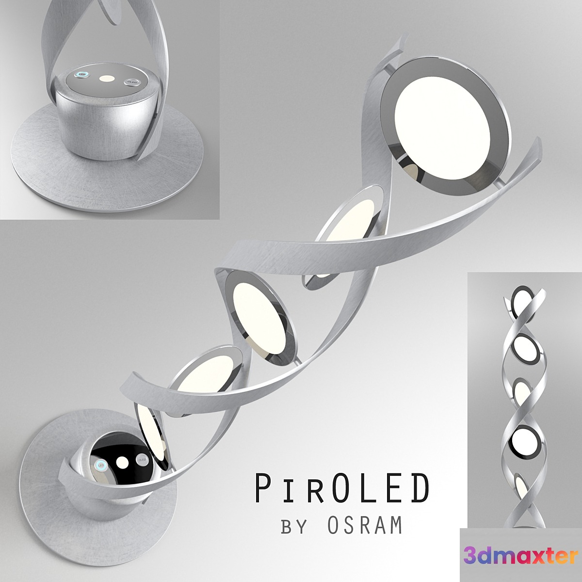 PirOLED - fashionable lamp from OSRAM 3D Max