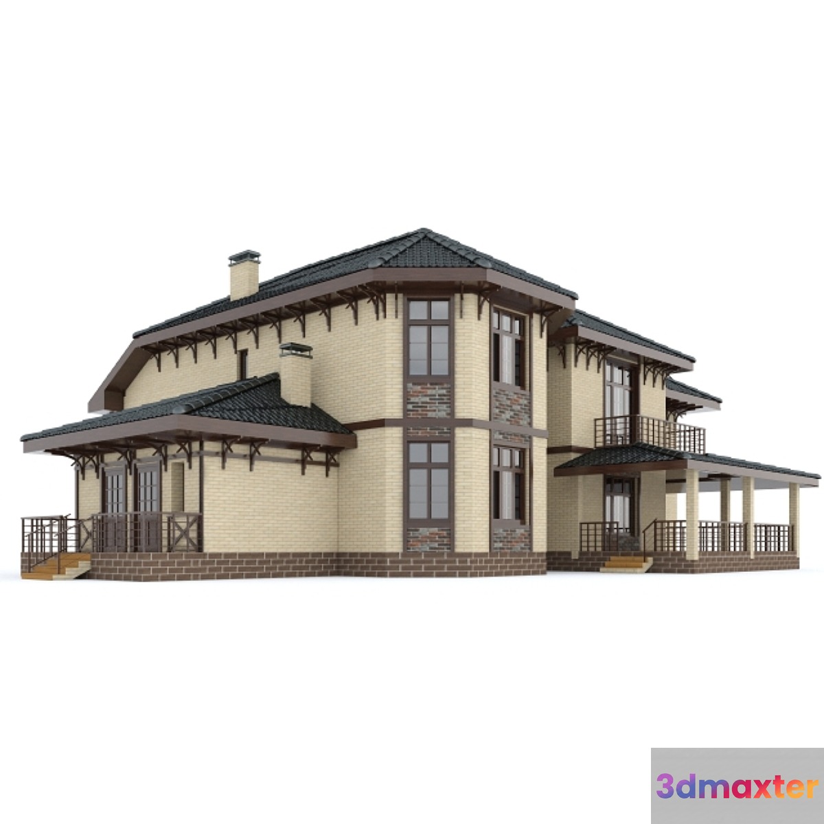 Detached house 3D Max
