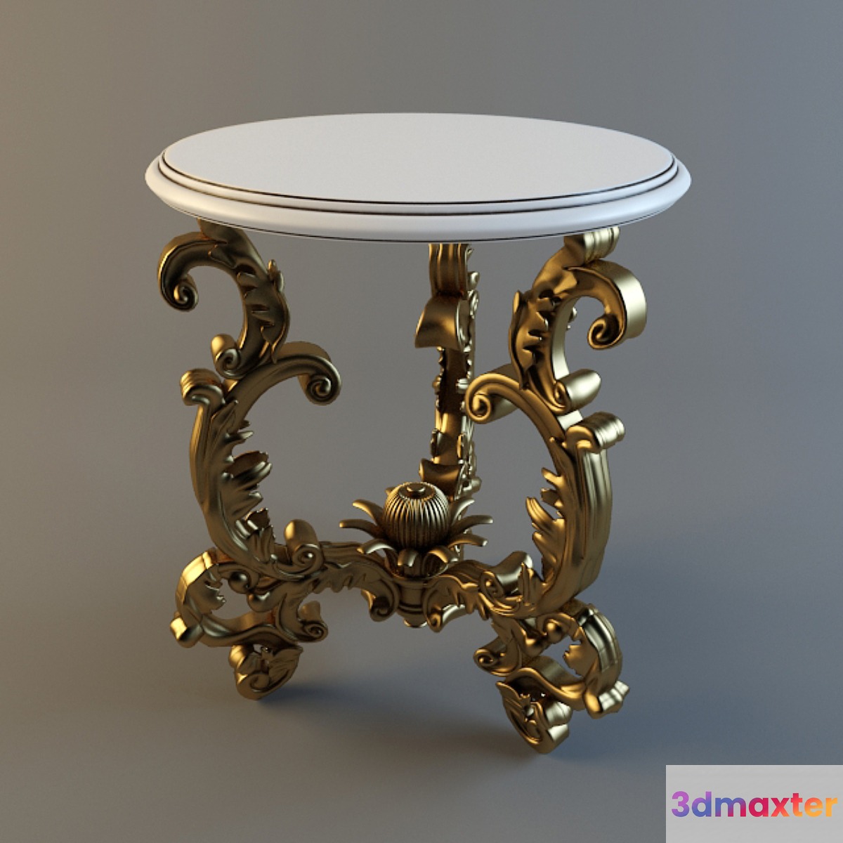table-stand round 3D Max