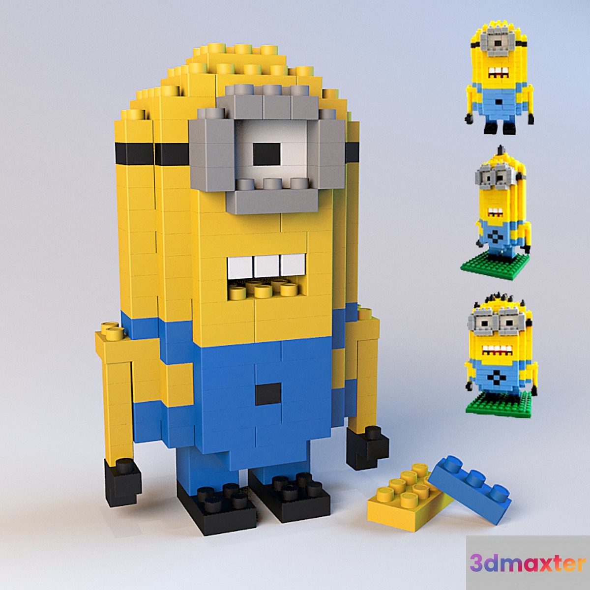Minions. Despicable Me 3D Max