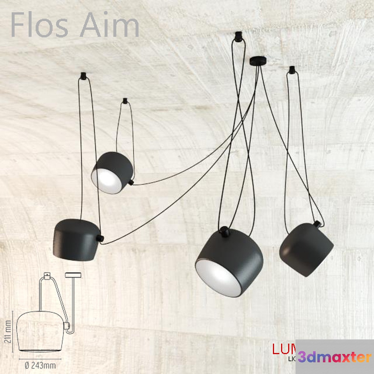 Flos Aim 3D Max