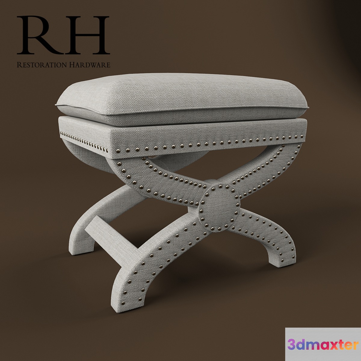 Toscane Nailhead Bench - No.2 3D Max