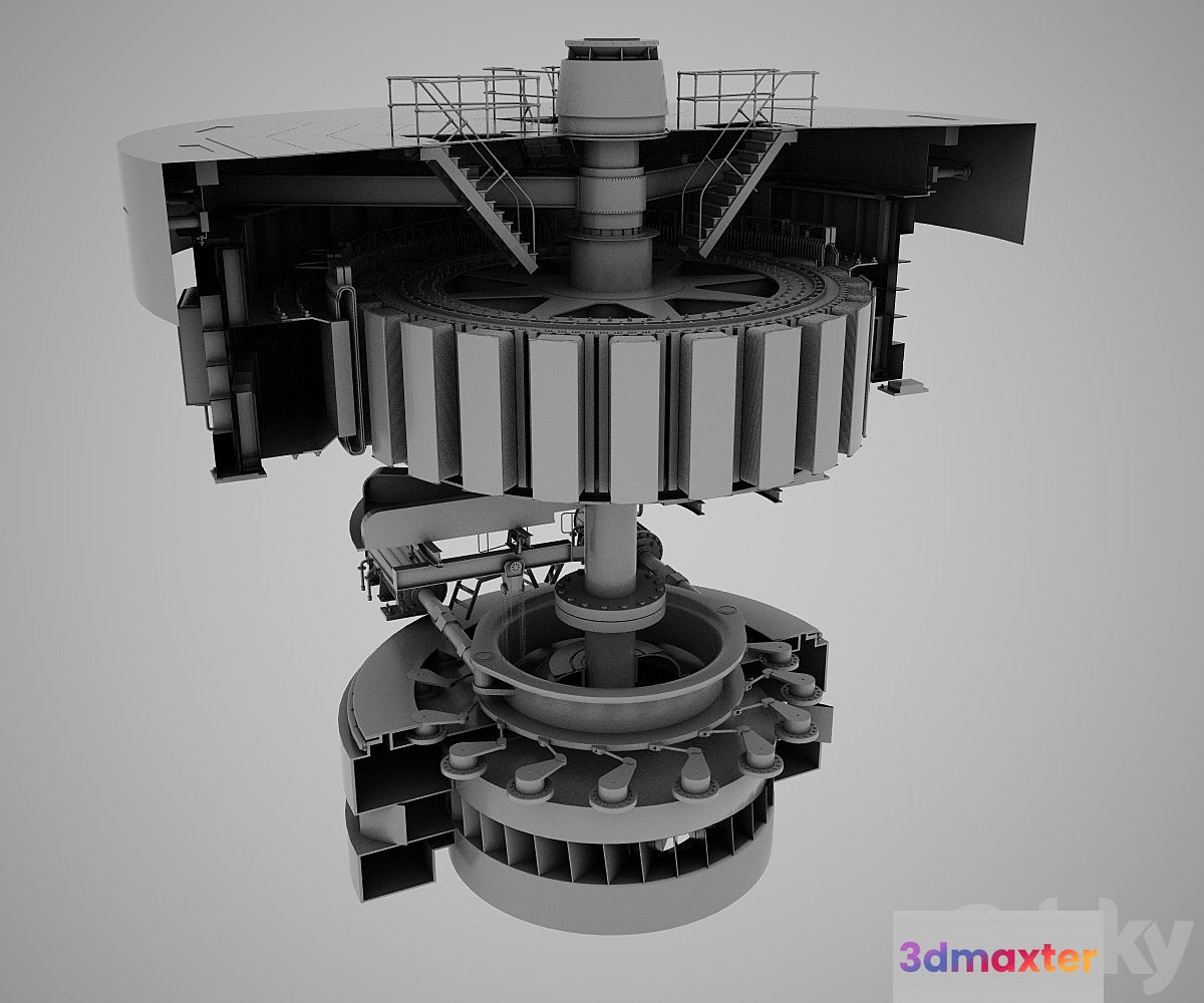 turbine 3D Max