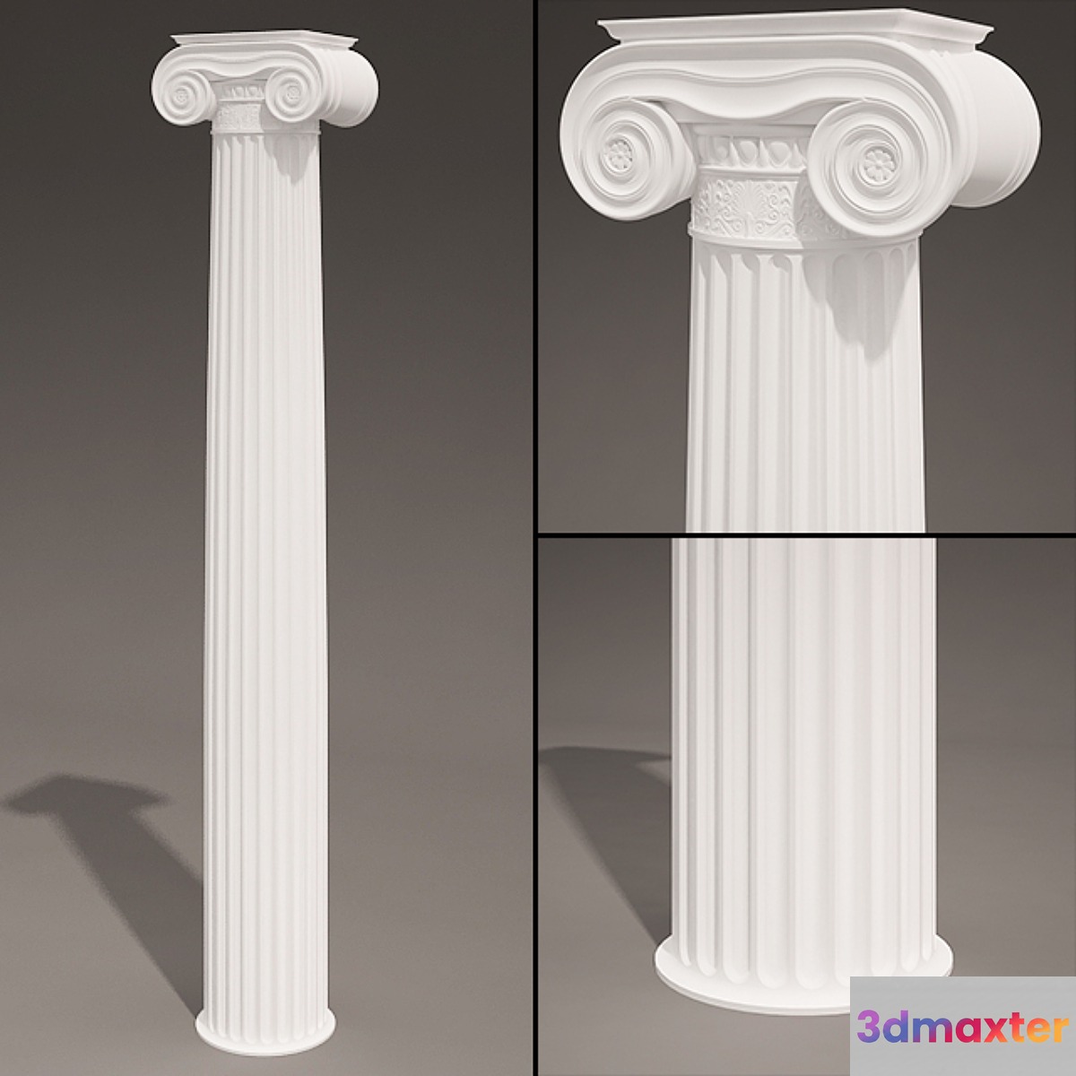 Antique Column 3D Max