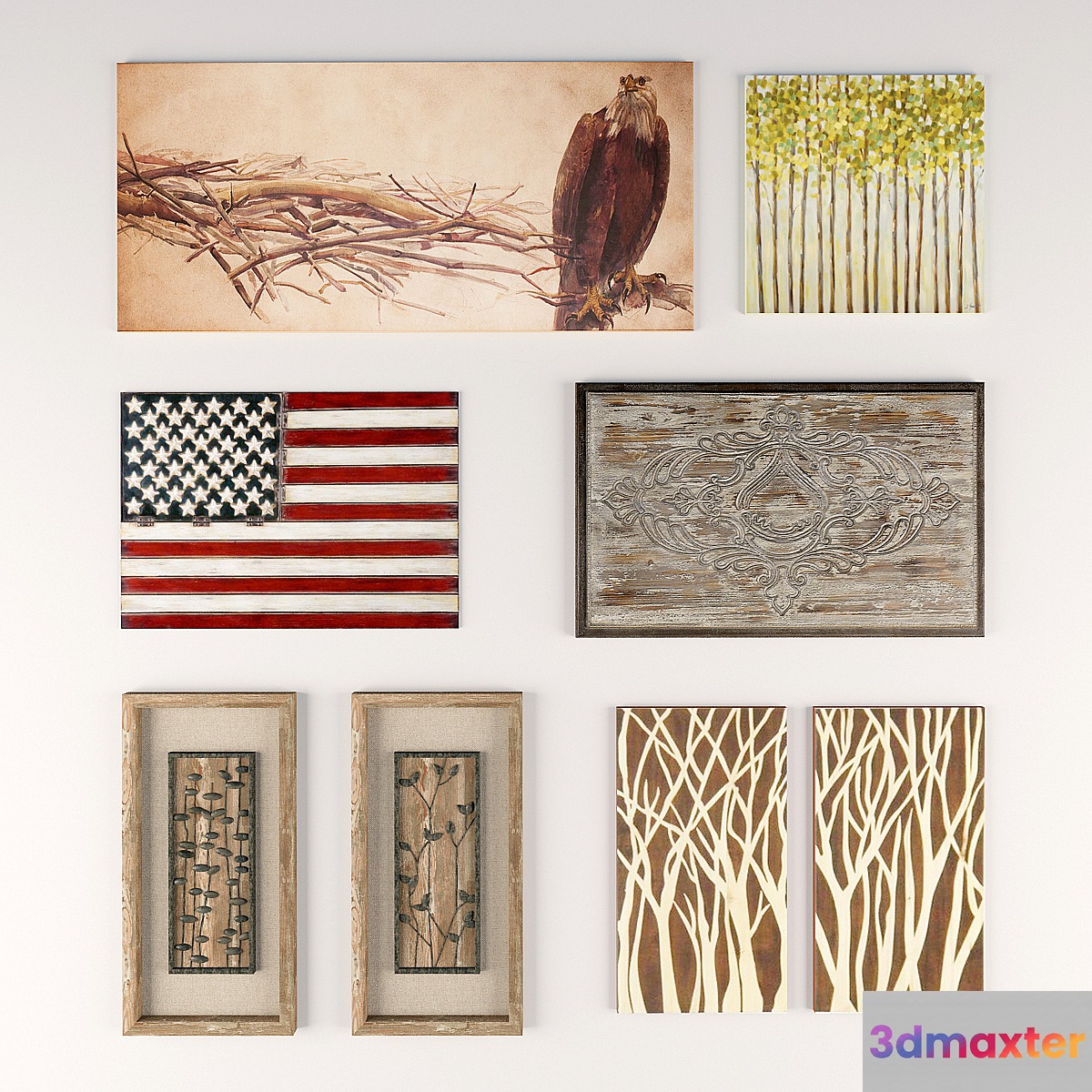 Set of 9 pictures