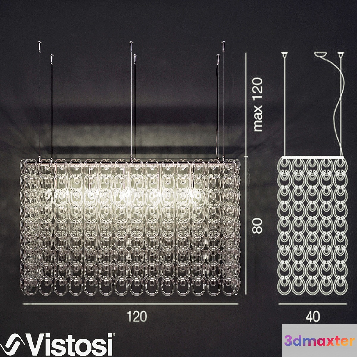 pendant light VISTOSI - No.2 3D Max
