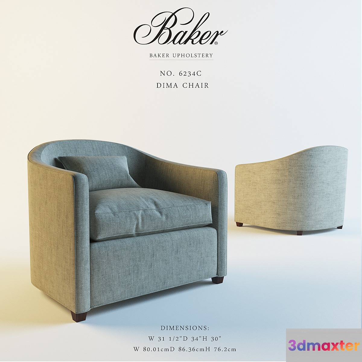 BAKER_Dima Chair_6234C 3D Max