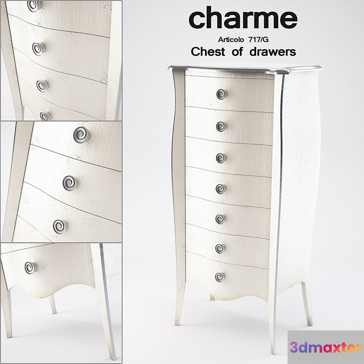 Charme Articolo 717 _ G Chest of drawers 3D Max