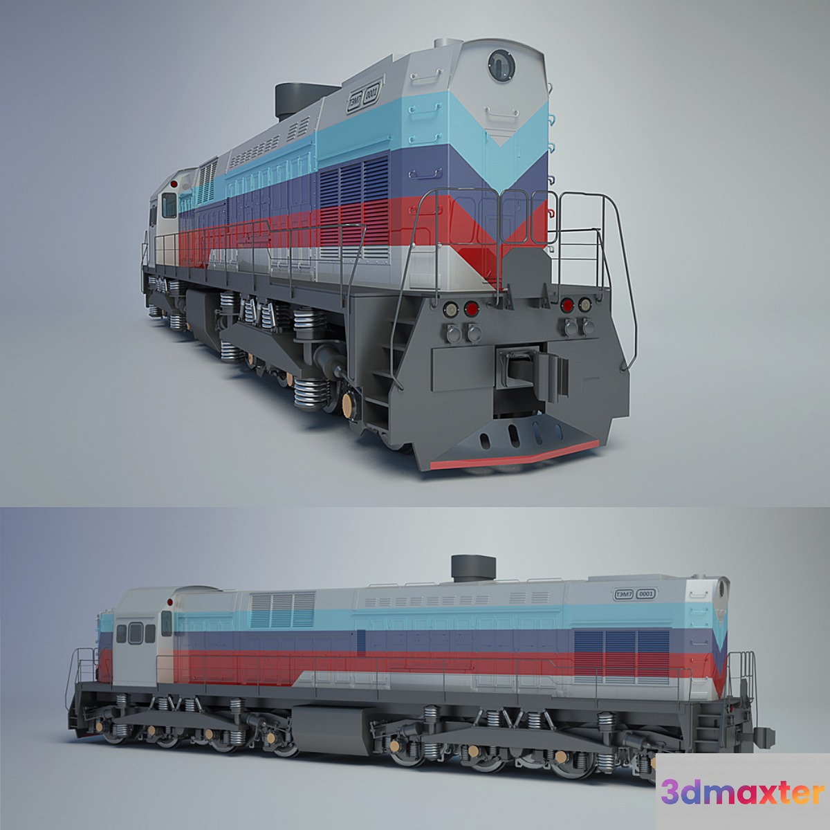 Shunter TEM7 3D Max
