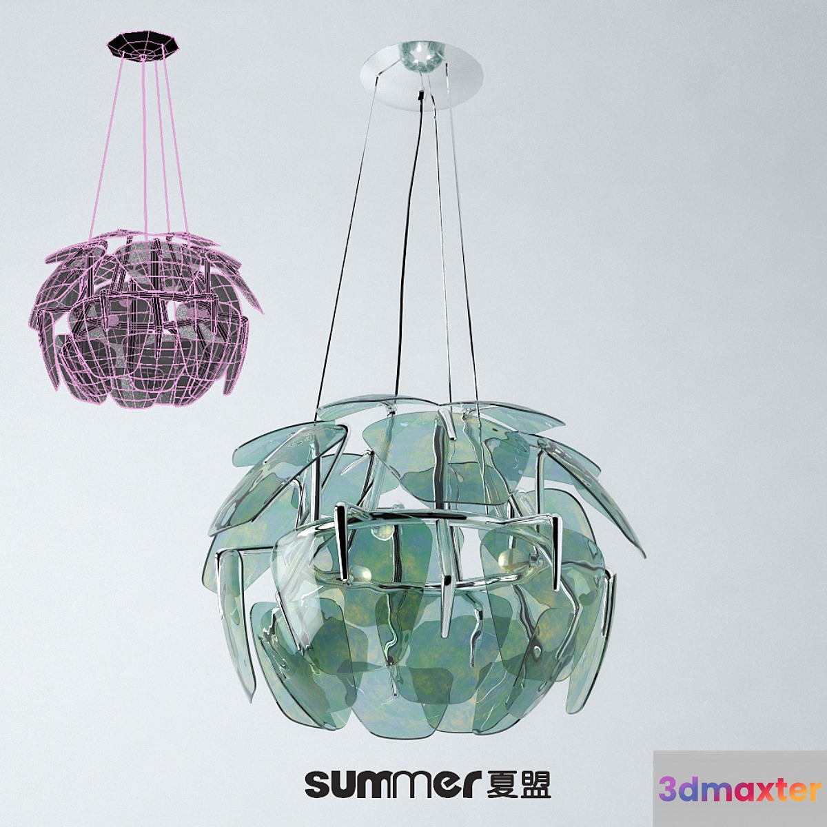Chandelier in modern style 3D Max