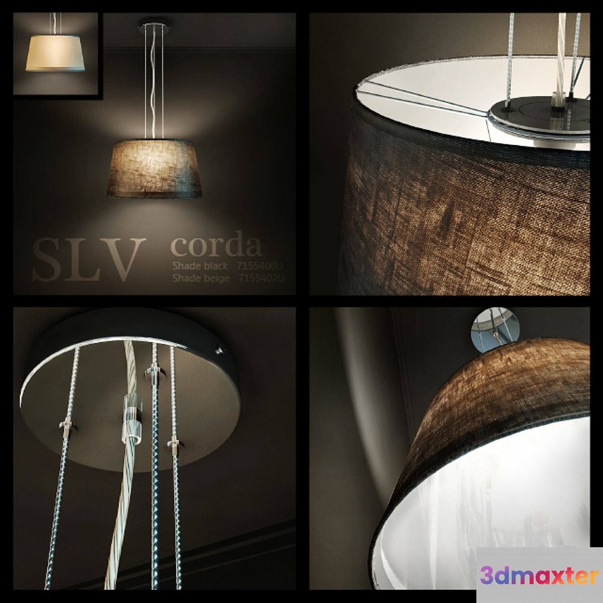 Hanging lamp SLV Corda 3D Max