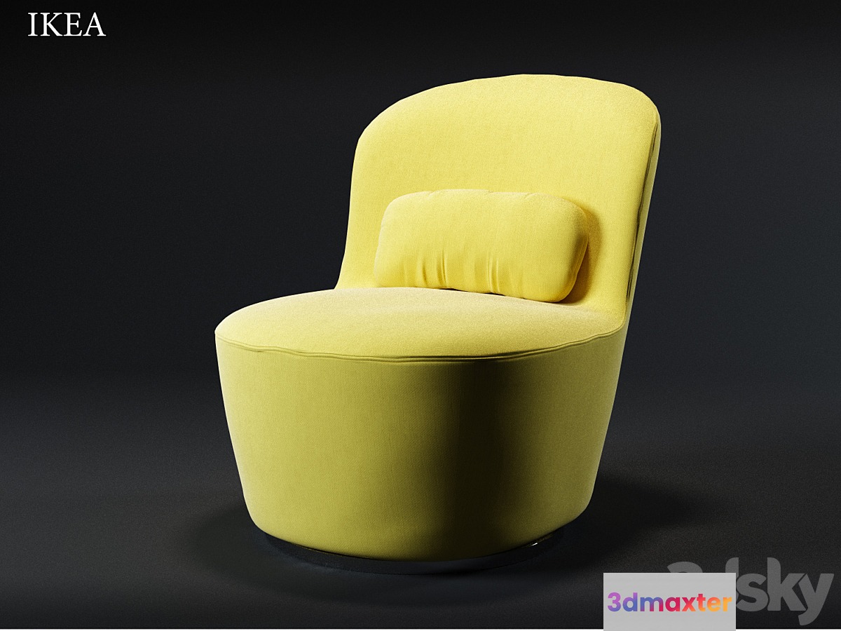 Ikea STOCKHOLM armchair 3D Max