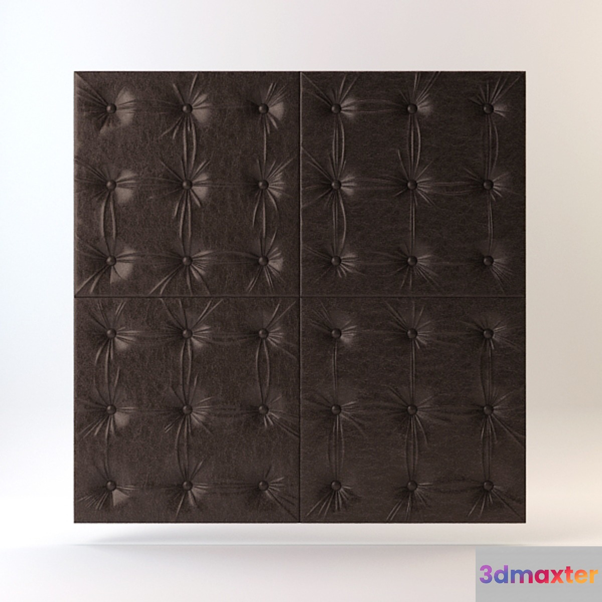 Leather panel 3D Max