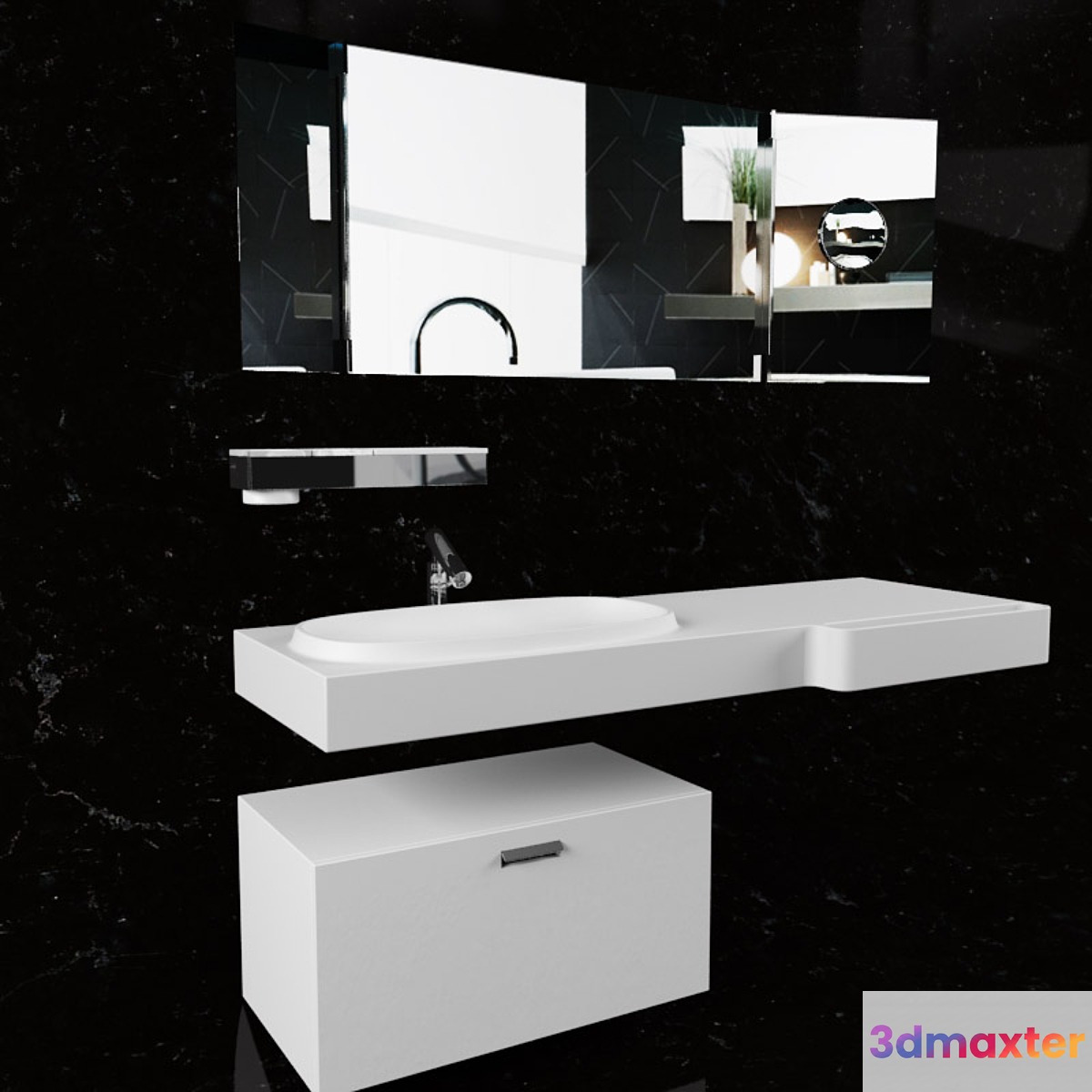 Agape washbasin 3D Max