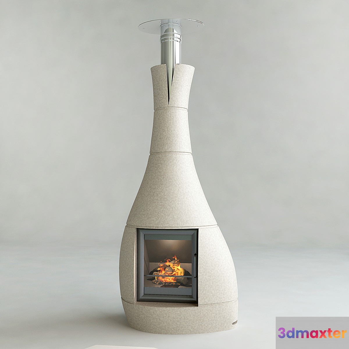 fireplace 3D Max