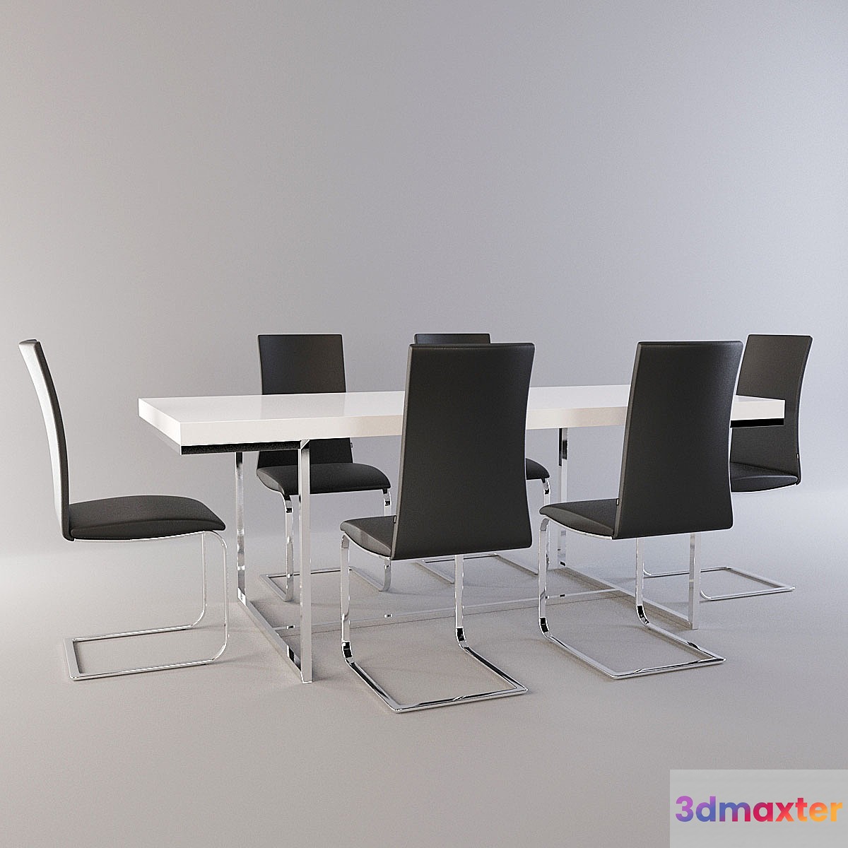 dining set 3D Max