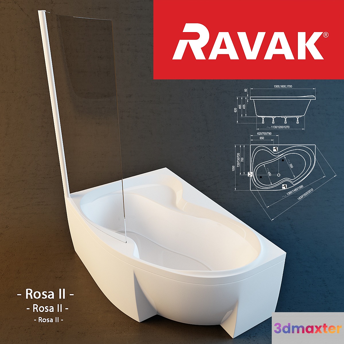 Rosa II (Ravak) 3D Max