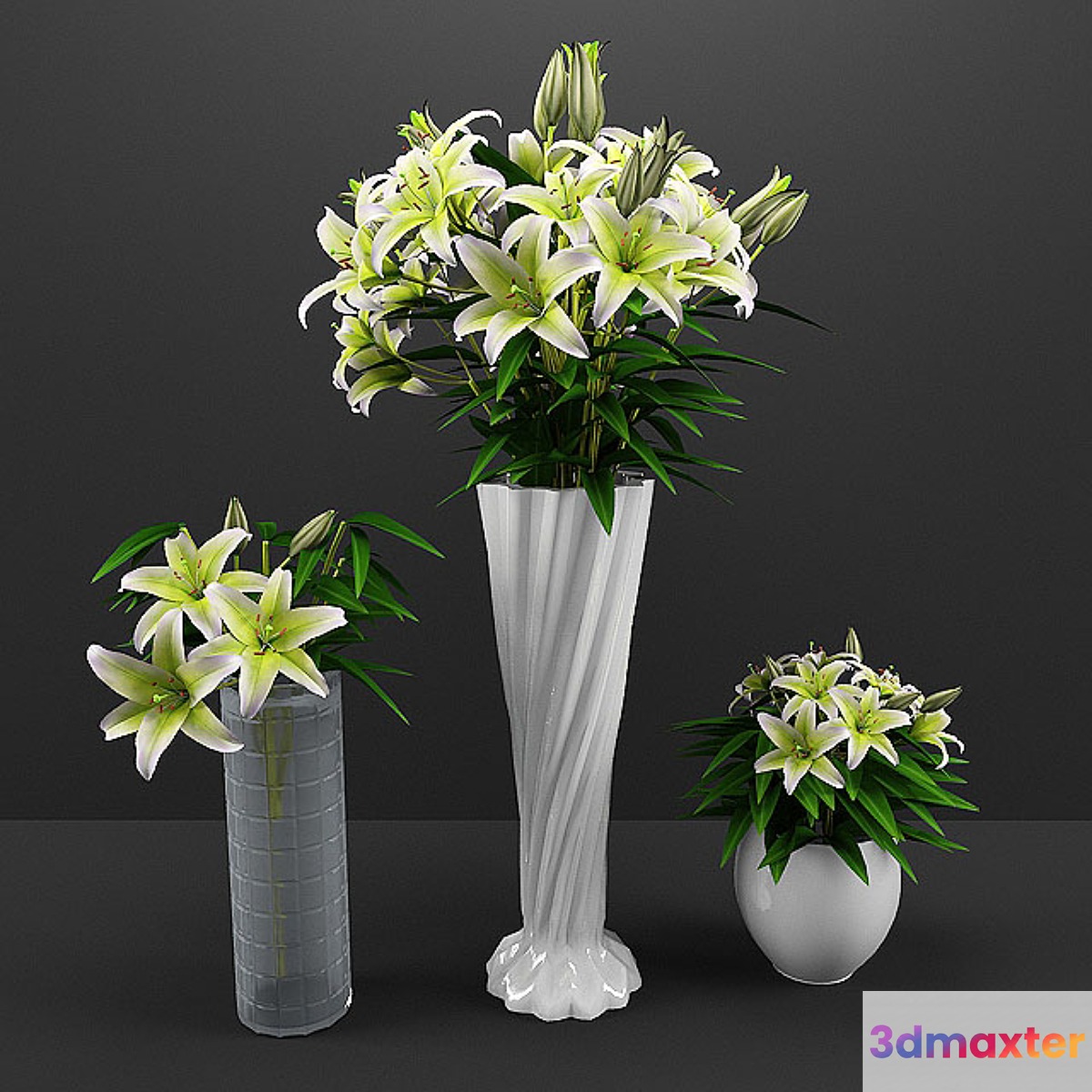 flowers 3D Max