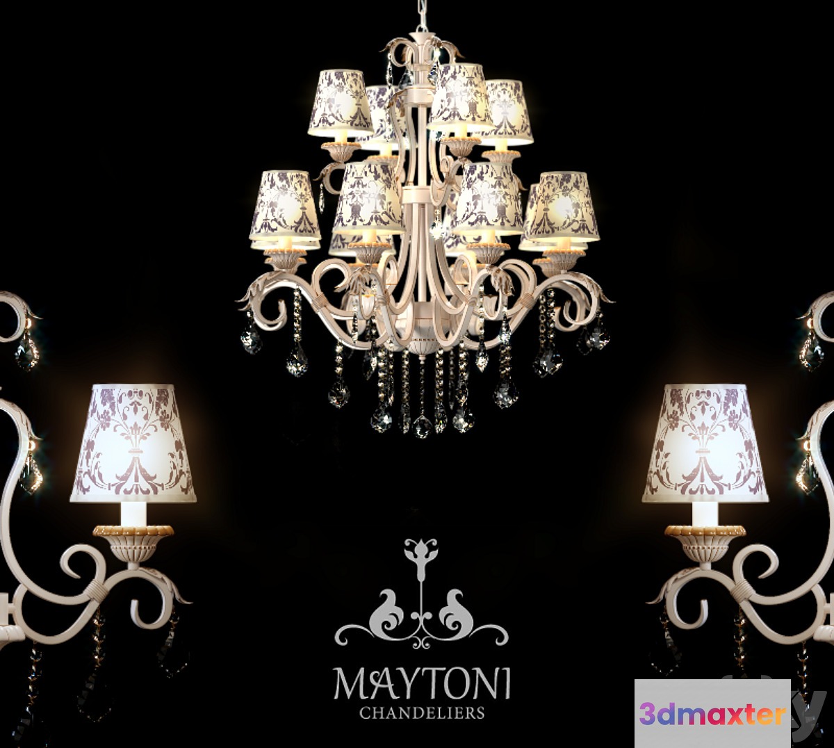 Bunk chandelier Maytoni ARM219-12-G