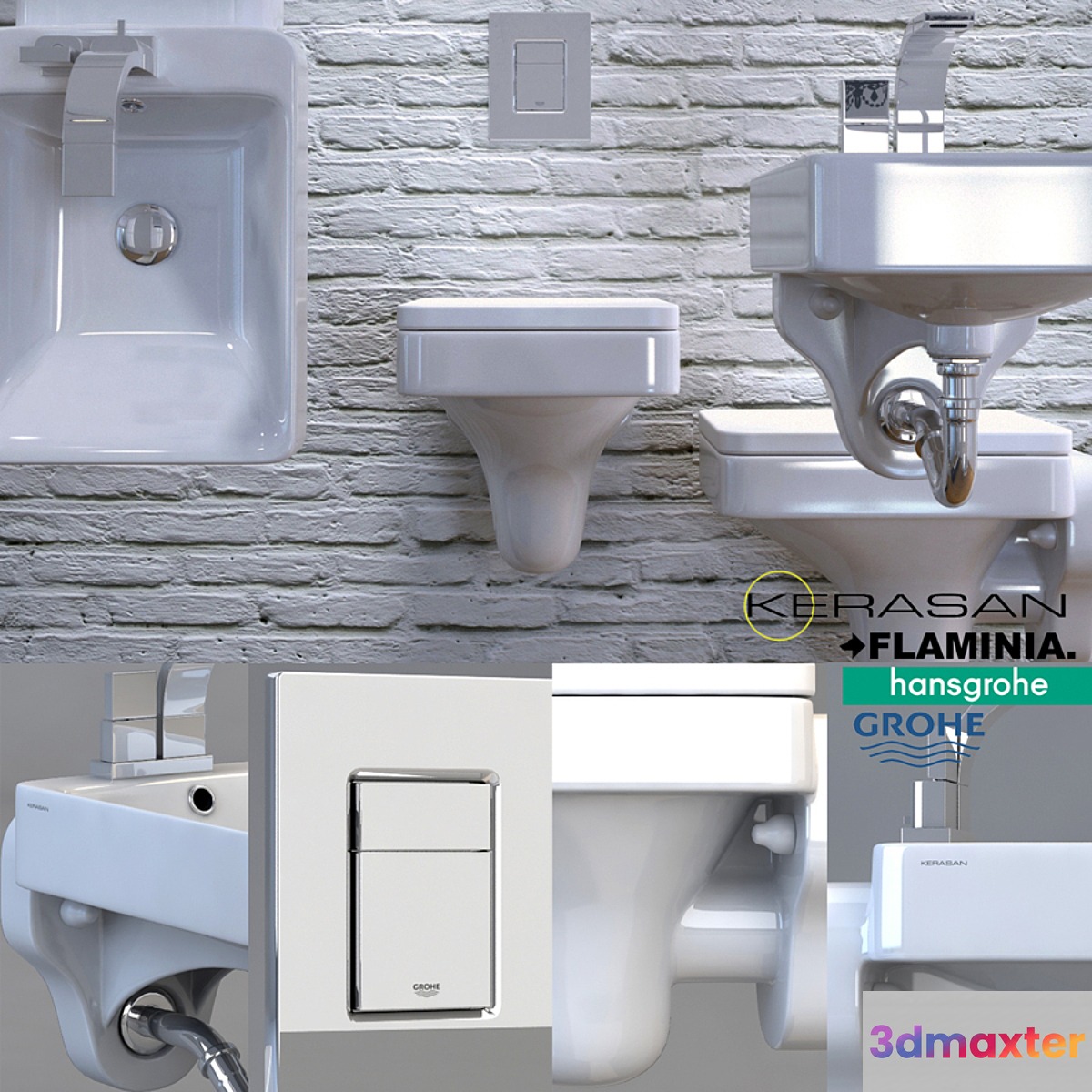 toilet and bidet Kerasan CENTO 3D Max