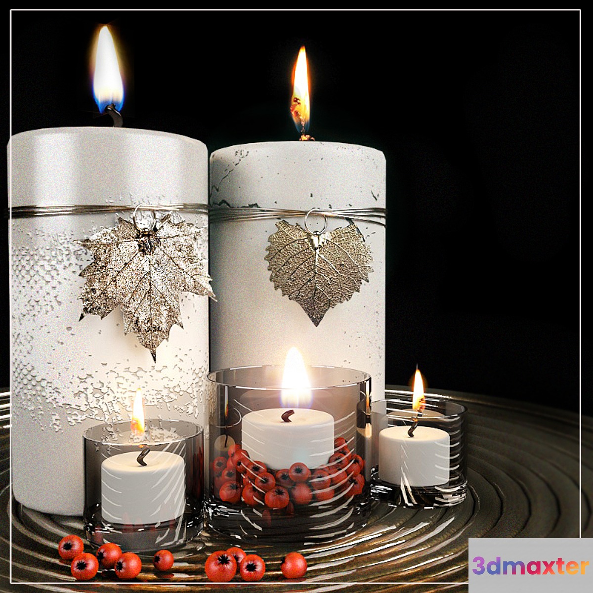 Candles 3D Max