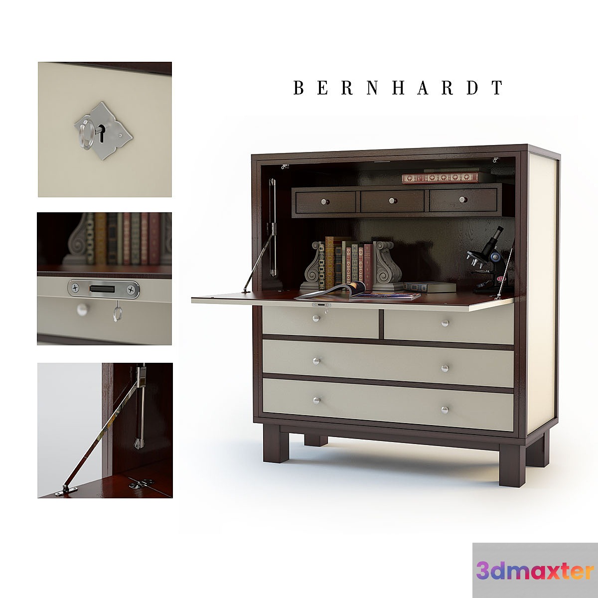 Bernhardt Griffeth Secretary 336-839 3D Max