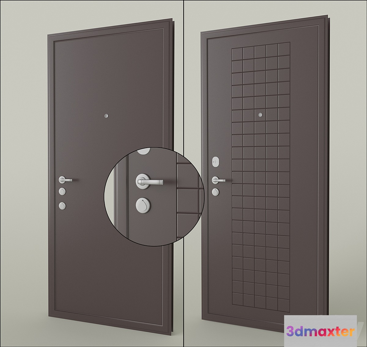 Front metal door 