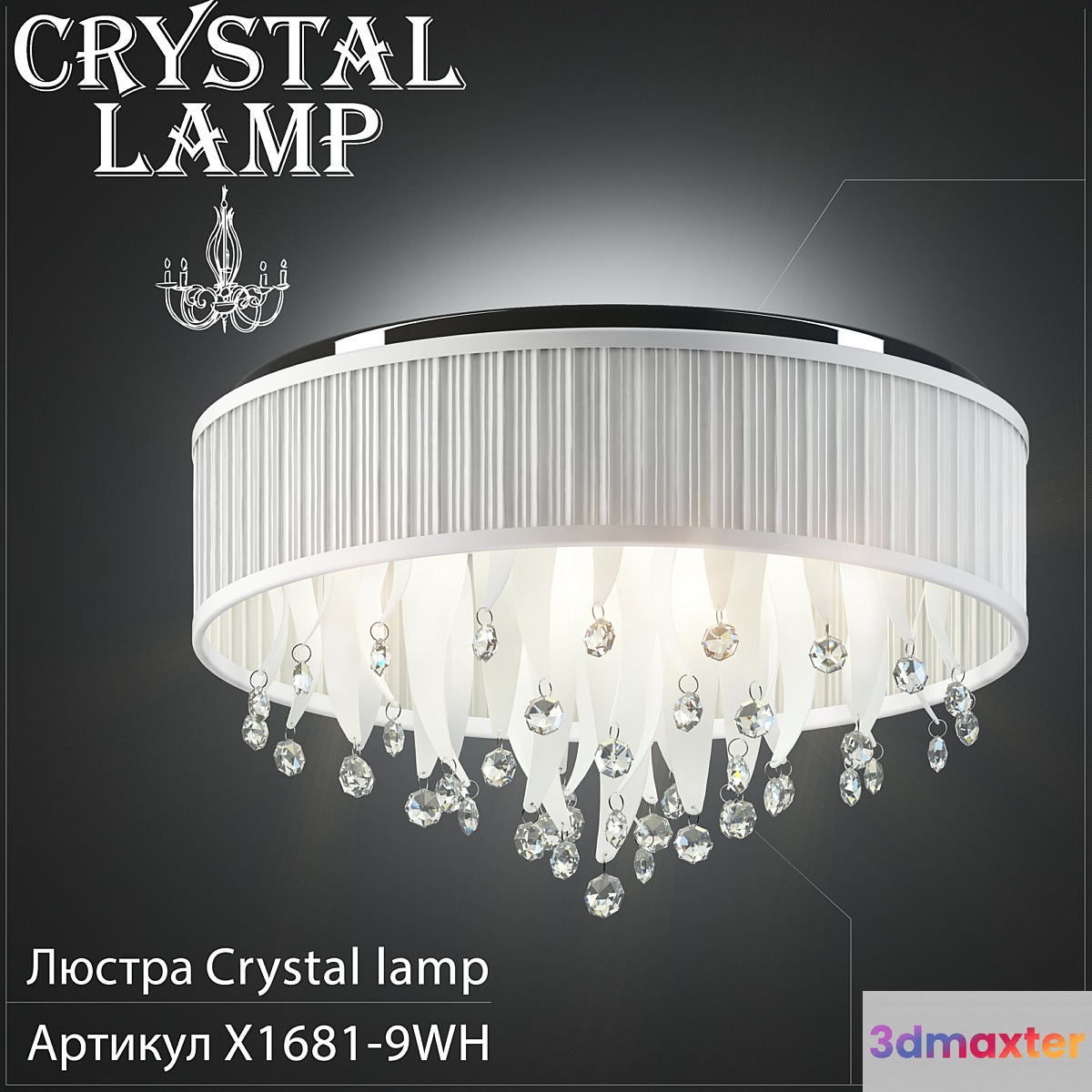 Chandelier Crystal Lamp X1681-9WH