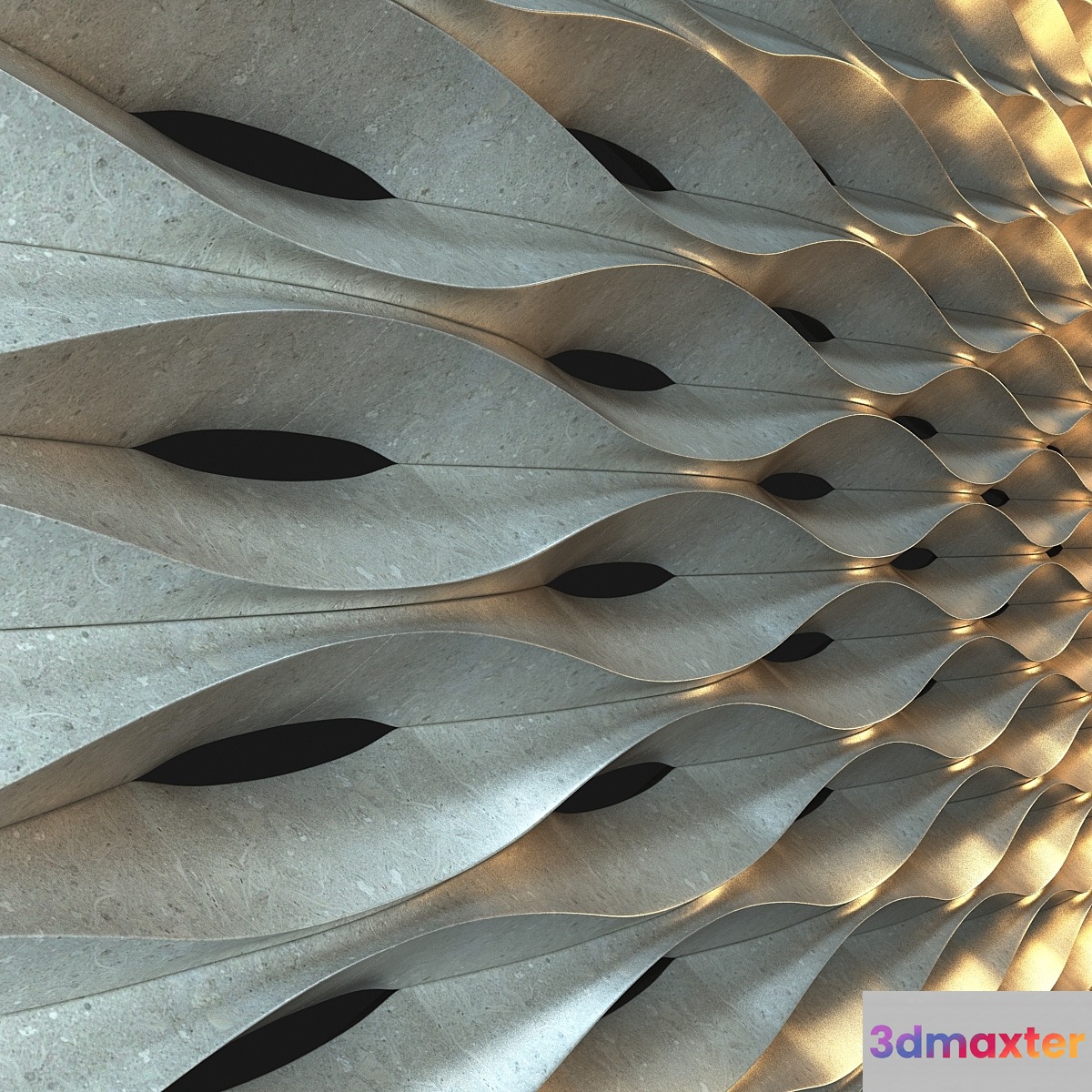 3d Tile Lithos Design - Onda - No.2 3D Max