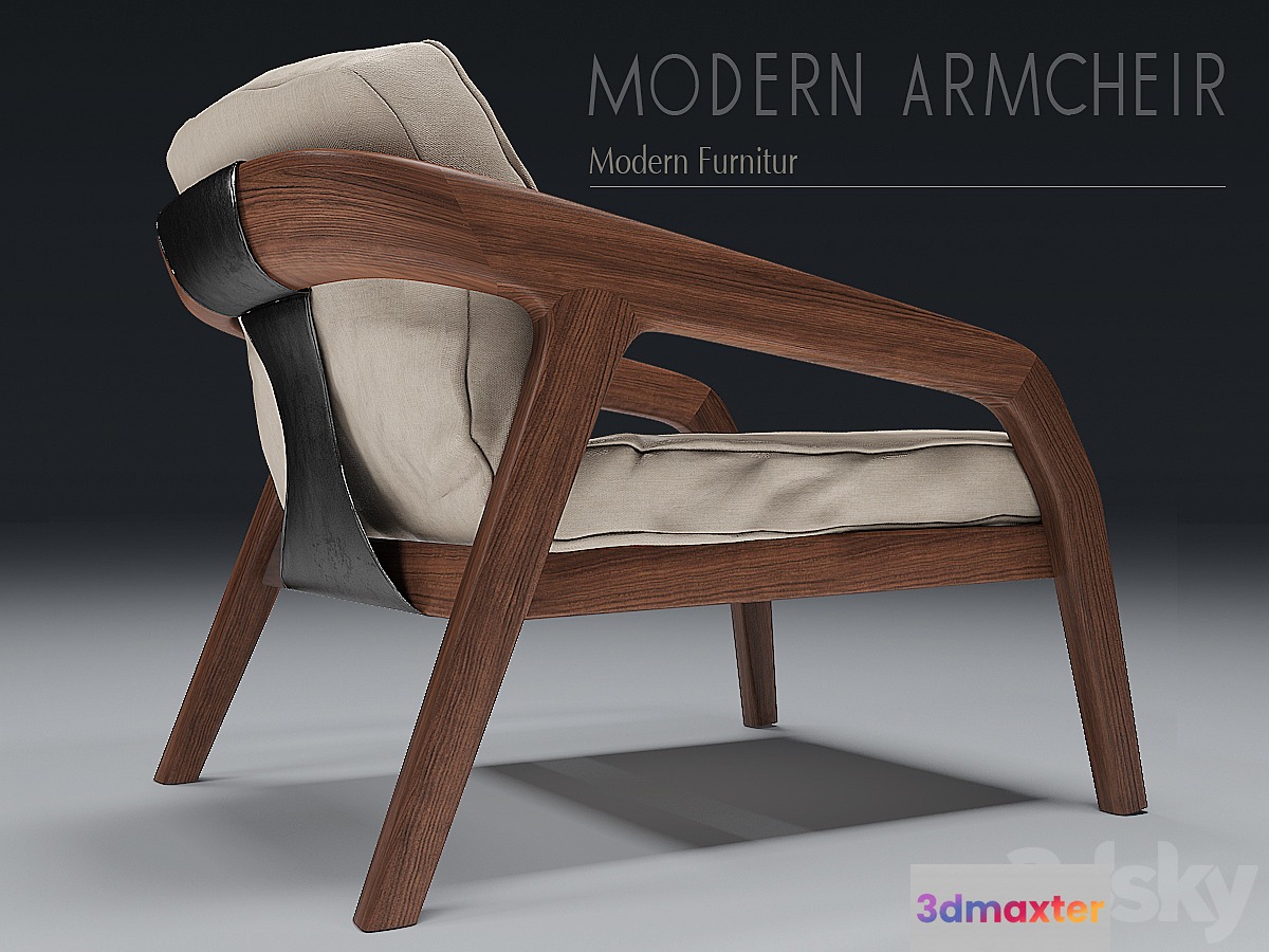 Modern Armcheir 3D Max