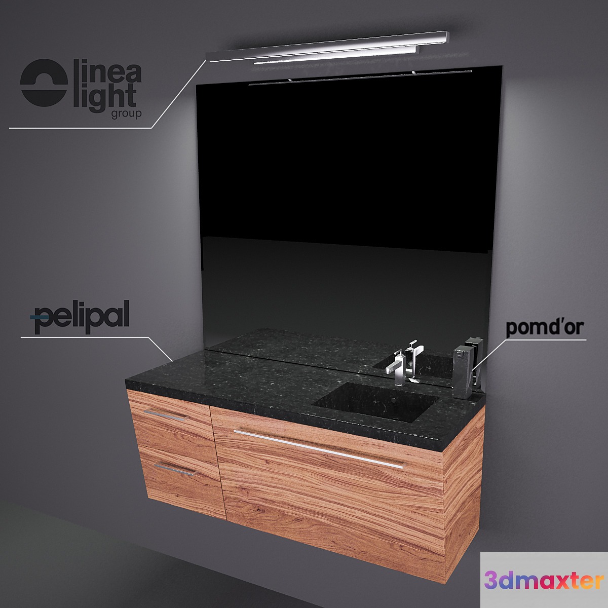 Pelipal Velbano Oblique LineaLight Solid 3694 Pomd `or Jack
