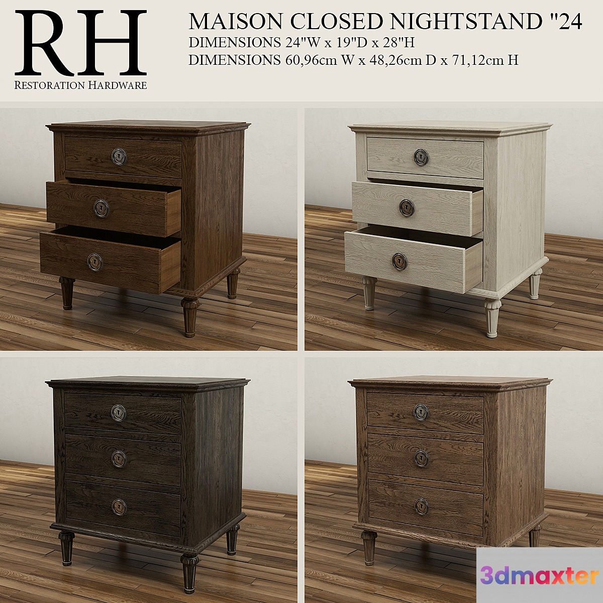 24 MAISON CLOSED NIGHTSTAND