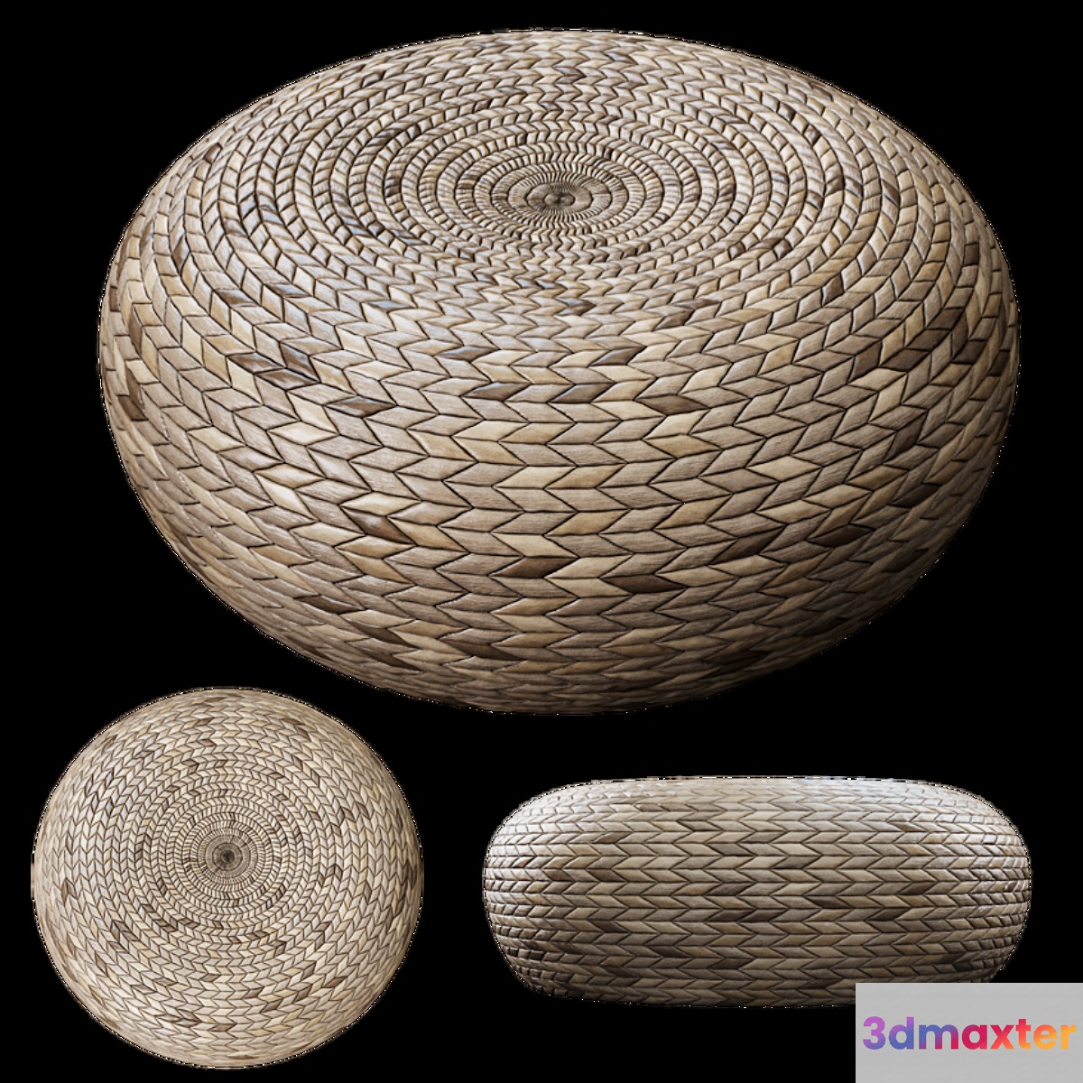 Wicker ottoman