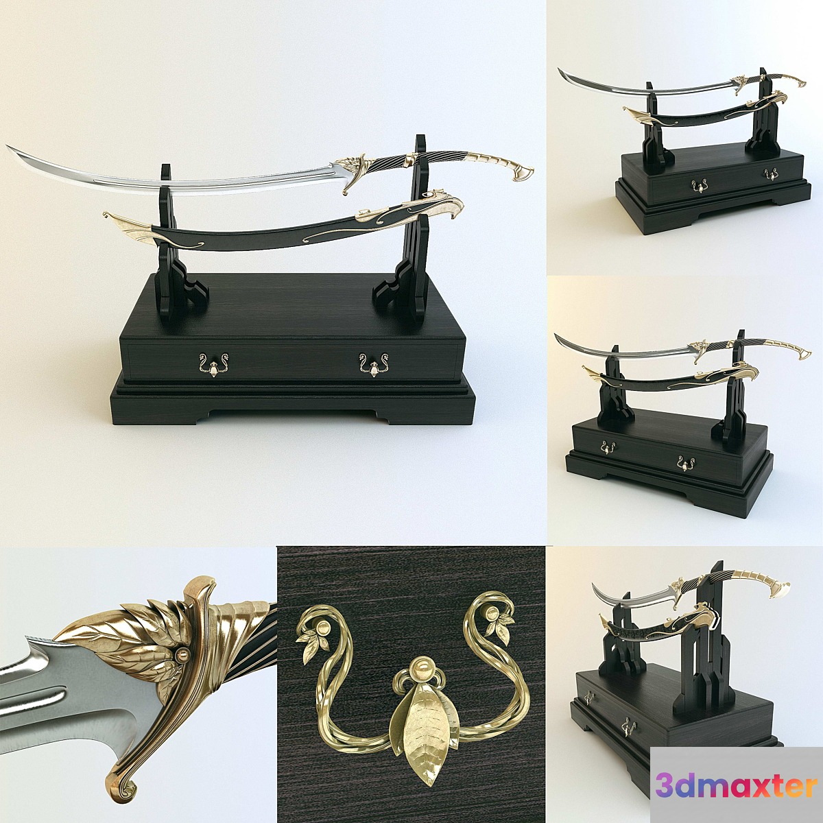 Sword on a stand 3D Max