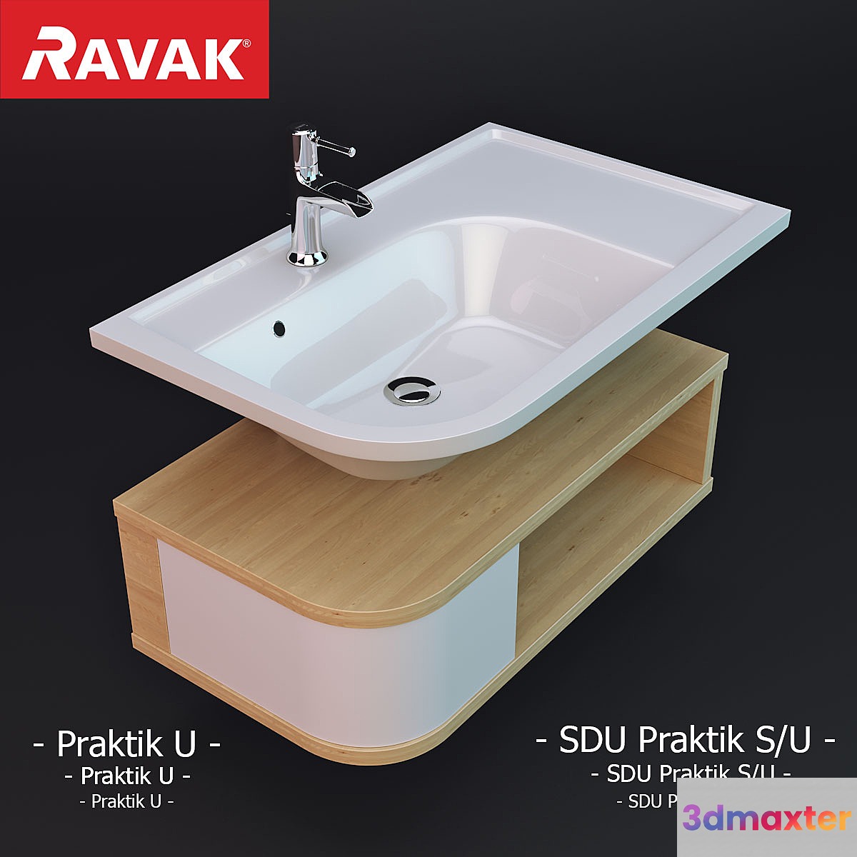 Ravak Praktik U 3D Max