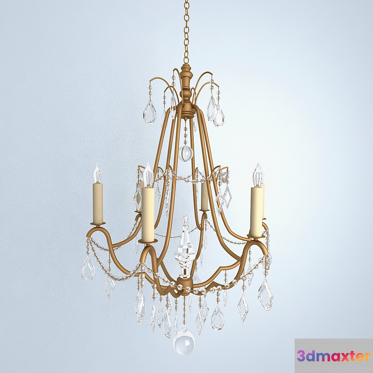 Chandelier Currey & Company 3D Max
