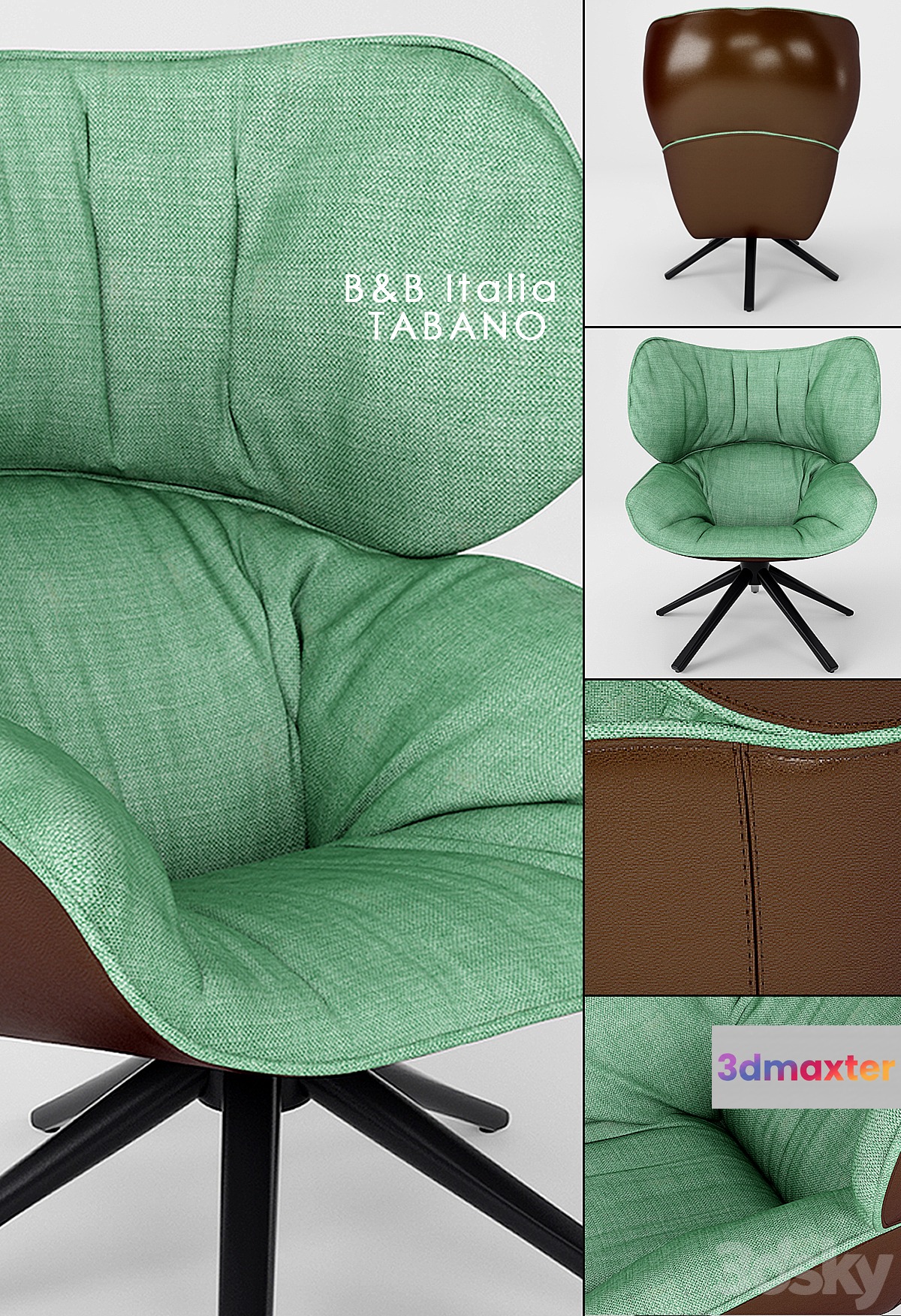 B & B Italia TABANO - No.4 3D Max