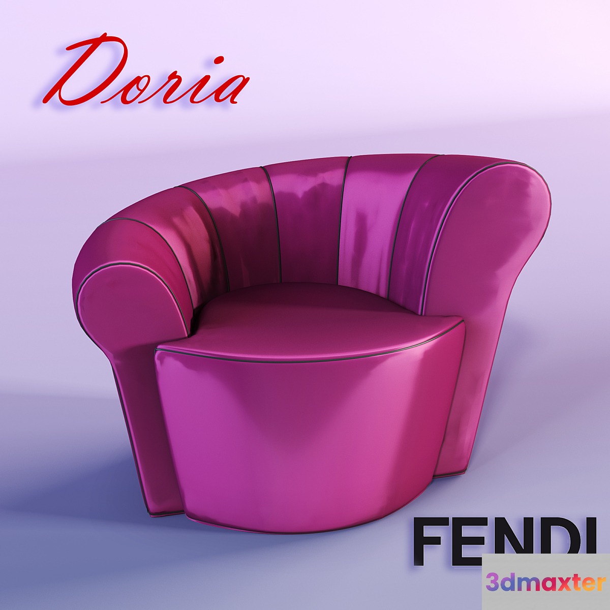 Armchair Doria Fendi Casa 3D Max
