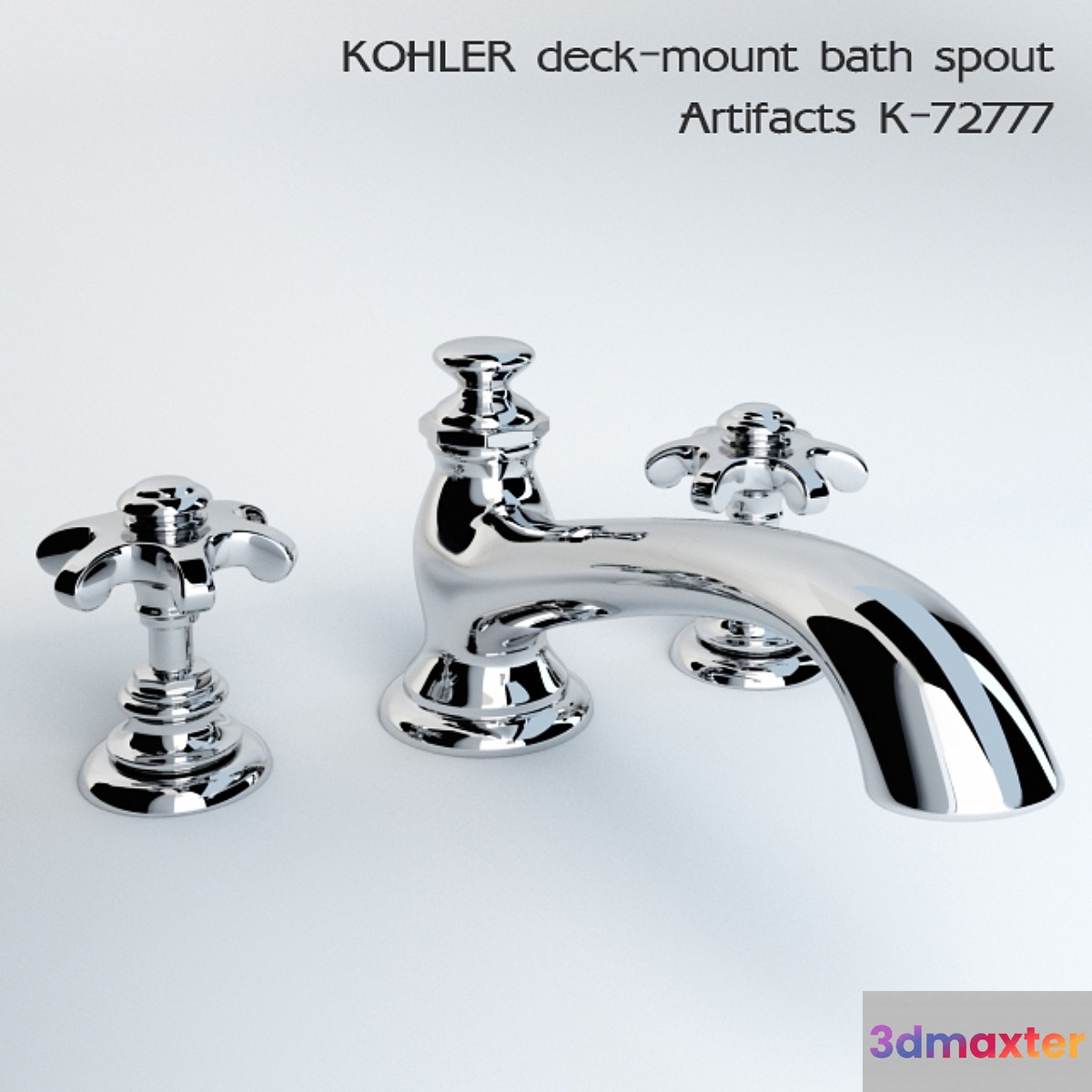 KOHLER deck-mount bath spout Artifacts K-72777 3D Max